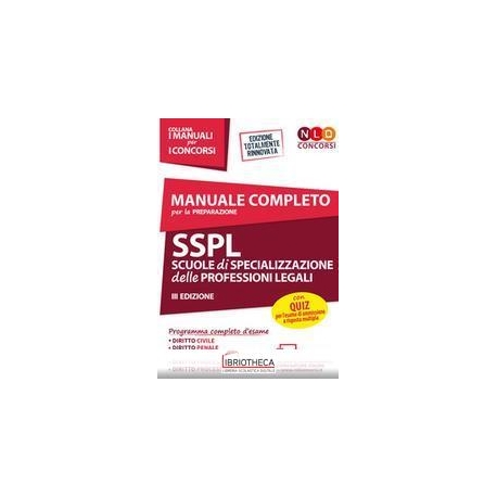 SSPL SCUOLE DI SPECIALIZZAZIONE DELLE PROFESSIONI LE