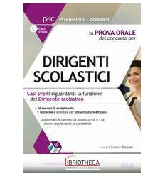 LA PROVA ORALE DIRIGENTI SCOLA