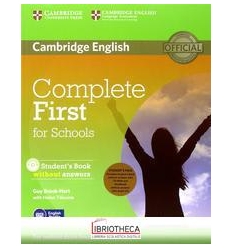 COMPLETE FIRST FOR SCHOOLS SECOND EDITION