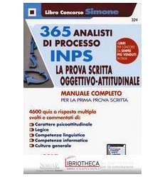 324 365 ANALISTI DI PROCESSO INPS -(V.E.