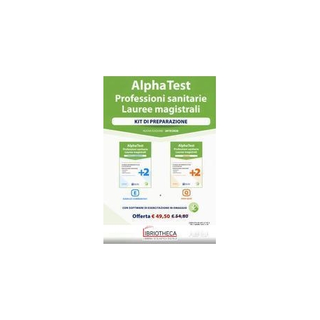 ALPHA TEST PROF. SAN. LAUREE MAGISTRALI. KIT 2 LIBRI