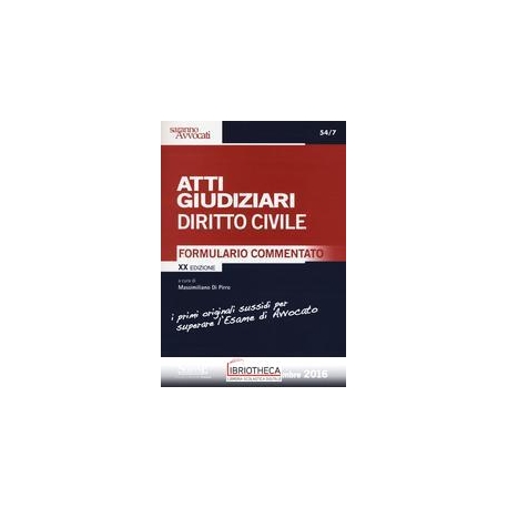 ATTI GIUDIZIARI DIRITTO CIVILE