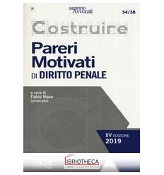 PARERI MOTIVATI DI DIRITTO PENALE