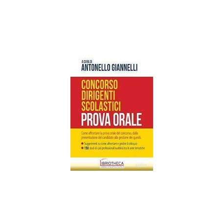 CONCORSO DIRIGENTI SCOLASTICI - PROVA OR