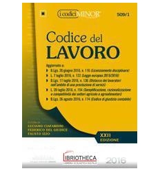 CODICE DEL LAVORO. EDIZ. MINORE