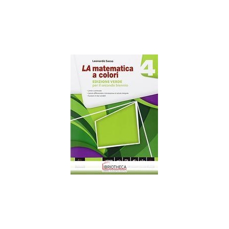 LA MATEMATICA A COLORI ED. VERDE ED.M 4
