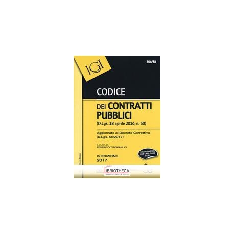 506/8B IL CODICE DEI CONTRATTI PUBBLICI