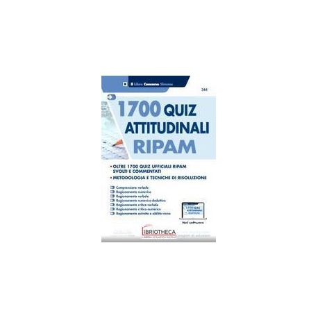 1700 QUIZ ATTITUDINALI RIPAM. CON CONTENUTO DIGITALE