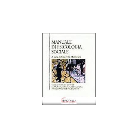 MANUALE DI PSICOLOGIA SOCIALE