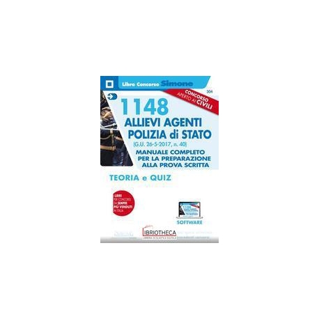 1148 ALLIEVI AGENTI POLIZIA STATO MANUALE (304)