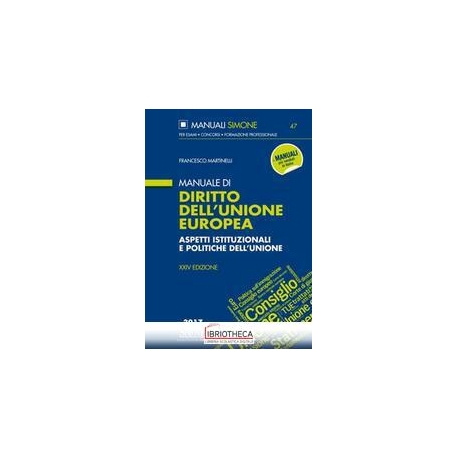 MANUALE DIRITTO UNIONE EUROPEA
