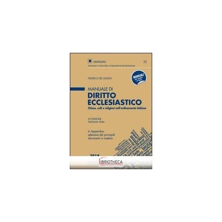MANUALE DI DIRITTO ECCLESIASTICO
