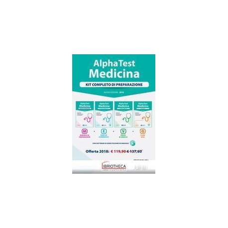 ALPHA TEST MEDICINA KIT 4 LIBRI