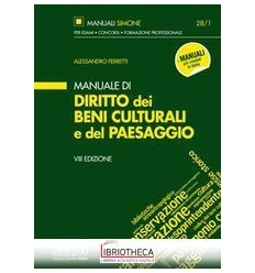 28/1 MANUALE DI DIRITTO DEI BENI CULTURA
