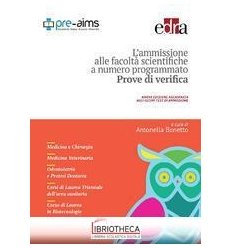 AMMISSIONE FACOLTA'SCIENTIFICHE PROVE VE