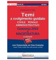 507/MAXI TEMI A SVOLGIMENTO GUIDATO CIVI