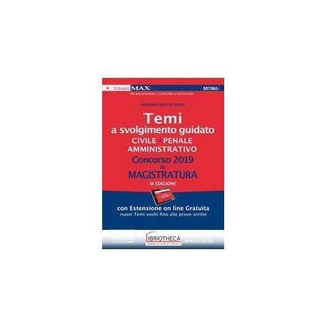 507/MAXI TEMI A SVOLGIMENTO GUIDATO CIVI
