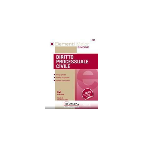ELEMENTI MAIOR DI DIRITTO PROCESSUALE CIVILE
