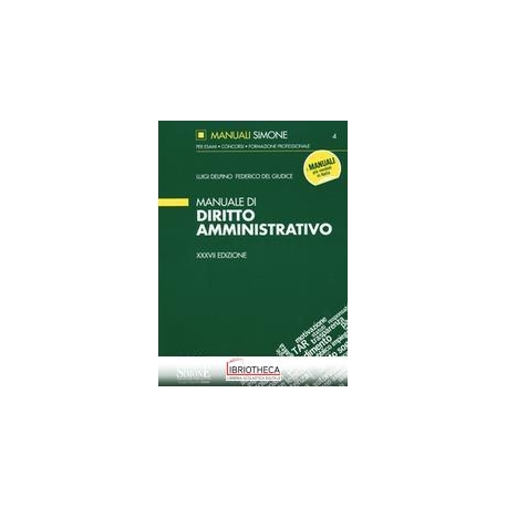 MANUALE DI DIRITTO AMMINISTRATIVO