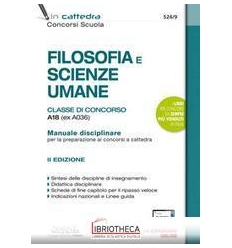 FILOSOFIA E SC.UMANE-MANUALE CONCORSO