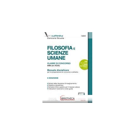FILOSOFIA E SC.UMANE-MANUALE CONCORSO