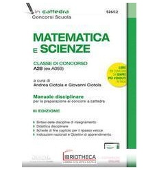 MATEMATICA E SCIENZE-MANUALE CONCORSO