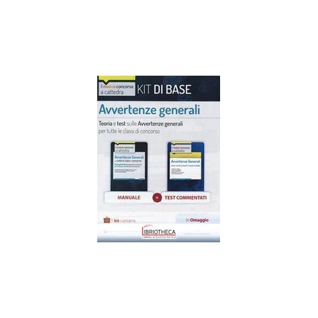 AVVERTENZE GENERALI KIT BASE 2020