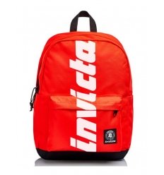 ZAINO INVICTA CARLSON PLAIN LOGO-ROSSO 