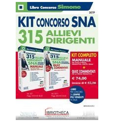 KIT Concorso SNA - 315 Allievi Dirigenti