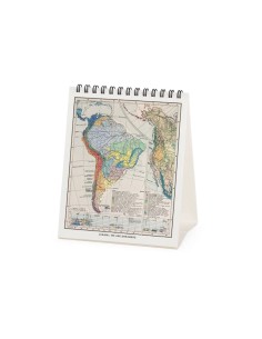 8052694034672 CALENDARIO DA TAVOLO 2026 - VINTAGE MAPS 2