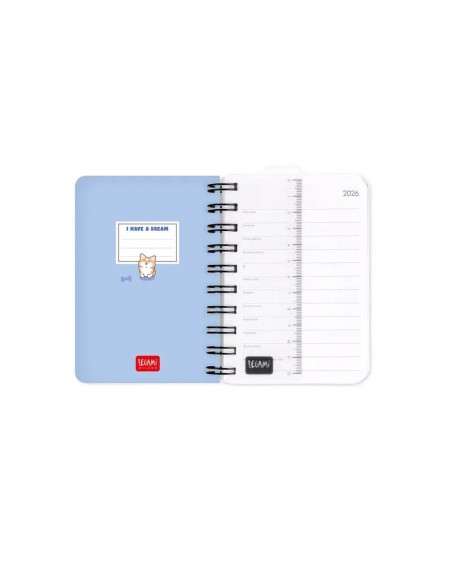 8052694032463 Agenda Giornaliera Small BLUE CORGI