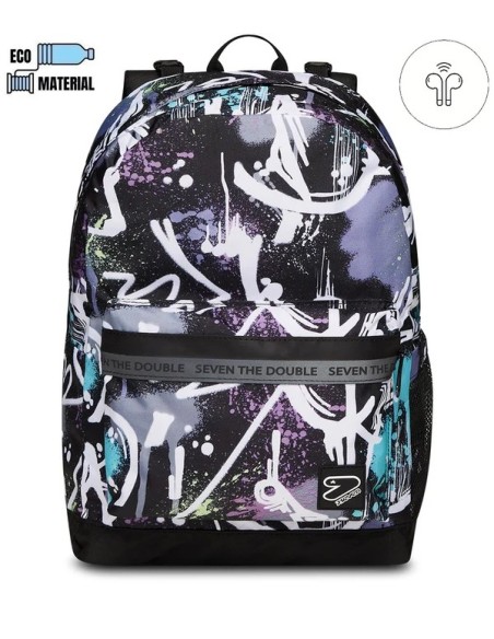 8055714228167 ZAINO SEVEN REVER. BACKPACK CON EARPHONE