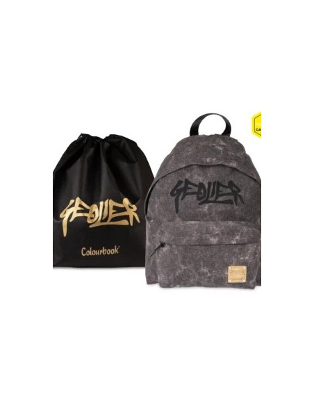 8055954546588 ZAINO COLOURBOOK GEOLIER BLACK DENIM