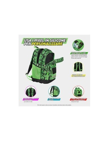 8058263233538 ZAINO ORG. PIXEL MINECRAFT