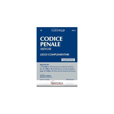 502/1 CODICE PENALE E LEGGI COMPLEMEN