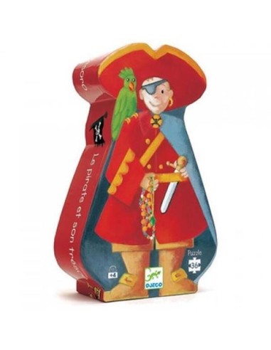 3070900072206 The pirate and his treasure - Puzzle 36 pcs Djeco