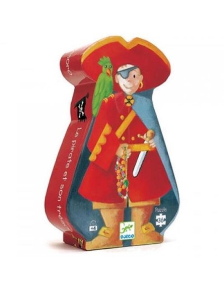 3070900072206 The pirate and his treasure - Puzzle 36 pcs Djeco