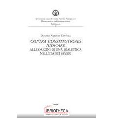 CONTRA CONSTITUTIONES IUDICARE. ALLE ORIGINI 2017