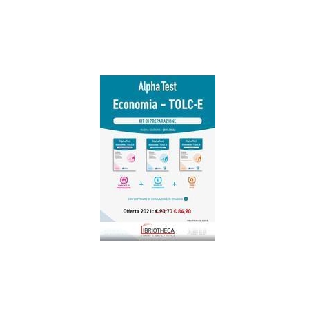 ALPHA TEST ECONOMIA TOLC-E. KIT DI PREPARAZIONE