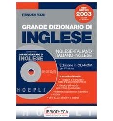 GRANDE DIZIONARIO DI INGLESE. INGLESE-ITALIANO ITALI