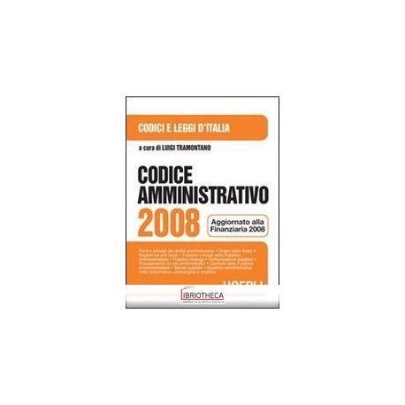 CODICE AMMINISTRATIVO 2008. AGGIORNATO ALLA FINANZIA