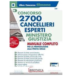 CONCORSO 2700 CANCELLIERI ESPERTI MINISTRO