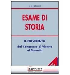ESAME STORIA 3° MEDIA IL NOVECENTO