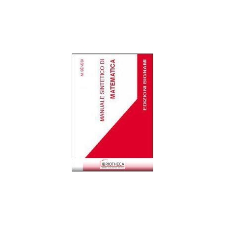 MAN. SINTETICO MATEMATICA
