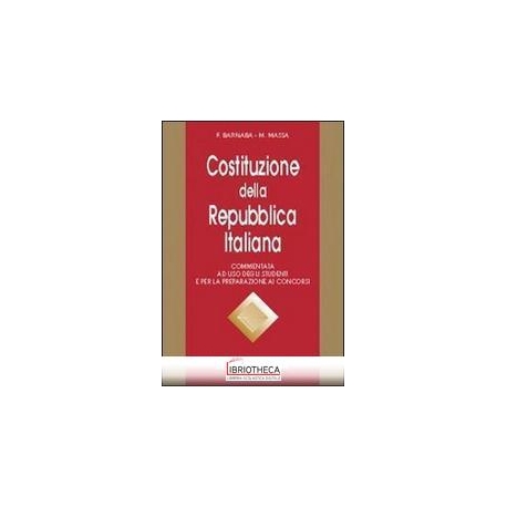 COSTITUZIONE REPUBBLICA ITALIANA