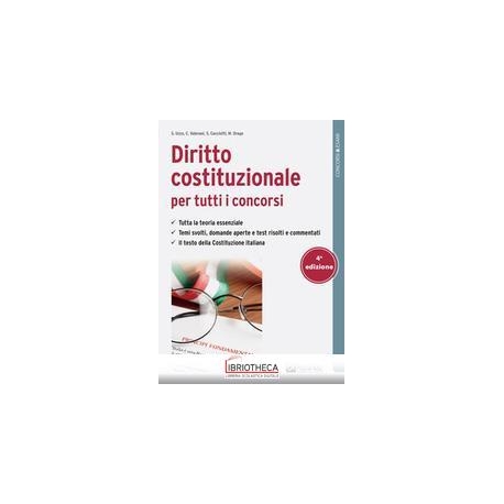 DIRITTO COSTITUZIONALE PER TUTTI I CONCORSI