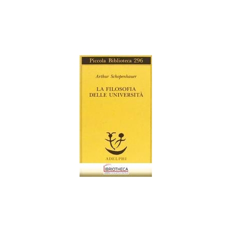 FILOSOFIA DELLE UNIVERSITA'