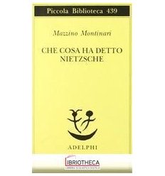 CHE COSA HA DETTO NIETZSCHE