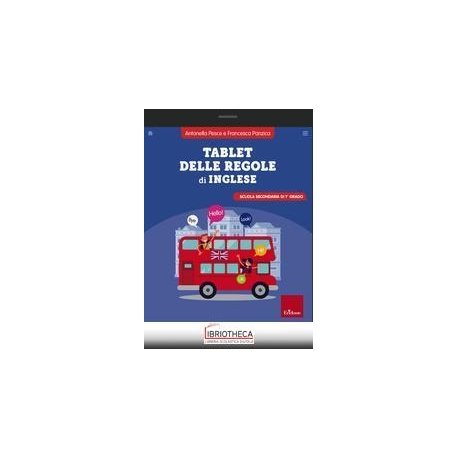TABLET DELLE REGOLE DI INGLESE