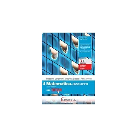 MATEMATICA AZZURRO 4 3' ED. MISTA